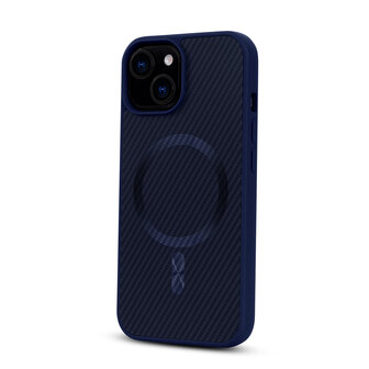 iPhone 14 - Blauw - Carbon MagSafe Back Cover