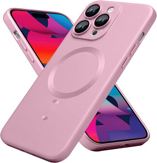 iPhone 16 Pro - Roze - Matte Siliconen MagSafe Back Cover