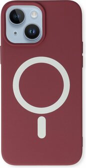 iPhone 14 - Magnetische Back Cover - Bordeaux
