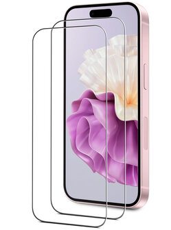 iPhone 16 Plus - Back Cover Camera Bescherming &amp;amp; 2x Glas - Zwart