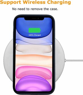 iPhone 11 Zwart - Anti Slip Matte Armor