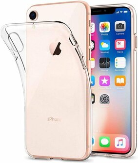 iPhone XR - Back Cover &amp;amp; 2X Glas - Transparant