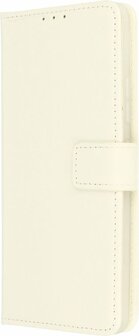 iPhone 11 Pro Max - Book Case &amp;amp; Glas - Wit