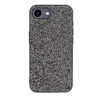 iPhone 16E - Diamant Glitter - Grijs
