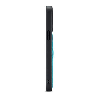 iPhone 14 Pro Max - Back Cover met Kaarthouder - Azure Blue