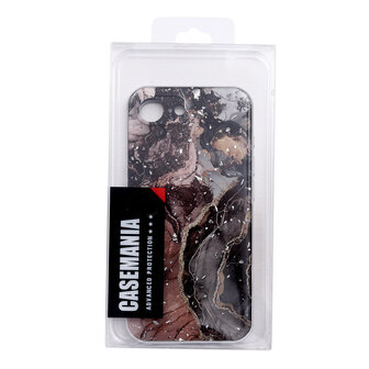 iPhone 16e - Zwart - Marmer MagSafe Back Cover