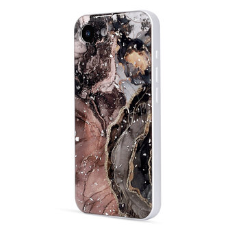 iPhone 16e - Zwart - Marmer MagSafe Back Cover
