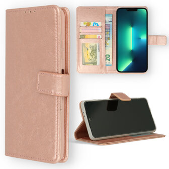 iPhone 13 Pro Max - Book Case - Rosegoud