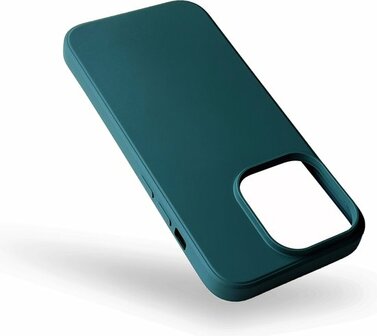 iPhone 14 Pro - Microfiber Back Cover - Donker Groen