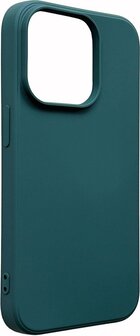 iPhone 14 Pro - Microfiber Back Cover - Donker Groen