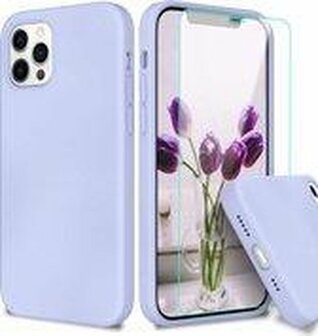 iPhone 12 Pro Max - Back Cover &amp;amp; Glas - Paars