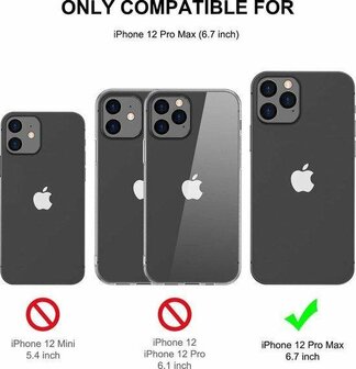 iPhone 12 Pro Max - Back Cover &amp;amp; Glas - Paars
