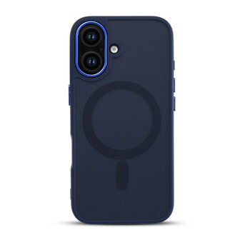 iPhone 16 Plus - Blauw - Matte Armor - Geschikt voor MagSafe