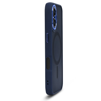 iPhone 16 Plus - Blauw - Matte Armor - Geschikt voor MagSafe