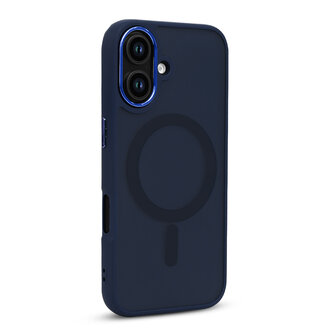 iPhone 16 Plus - Blauw - Matte Armor - Geschikt voor MagSafe