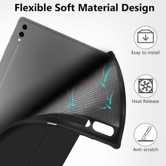 Samsung Tab S10 Plus (12.4 inch) - Zwart - Smart Cover