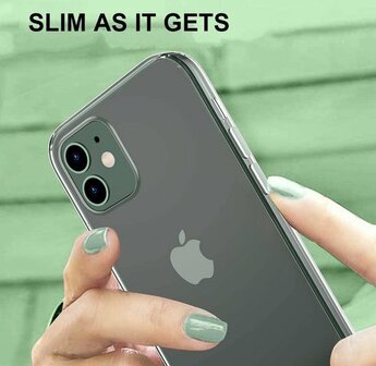 iPhone 12 Mini - Siliconen Back Cover - Transparant