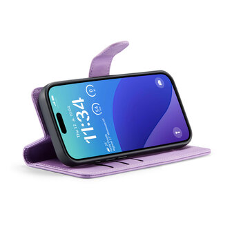 iPhone 16 Pro - Bright Lila - 2 in 1 Book Case