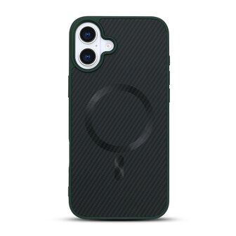 iPhone 16 - Groen - Carbon MagSafe Back Cover