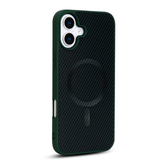 iPhone 16 - Groen - Carbon MagSafe Back Cover