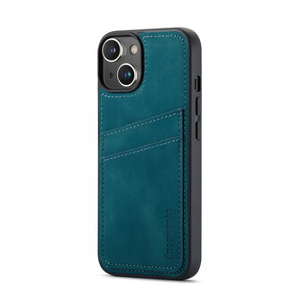 iPhone 14 - Back Cover met Kaarthouder - Emerald Green