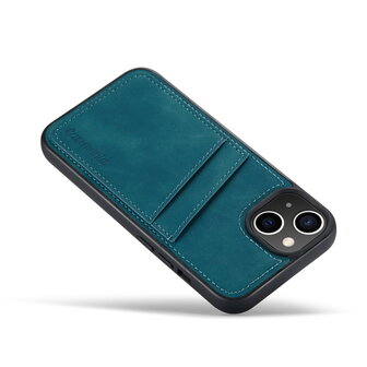 iPhone 14 - Back Cover met Kaarthouder - Emerald Green