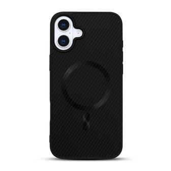 iPhone 16 - Zwart - Carbon MagSafe Back Cover