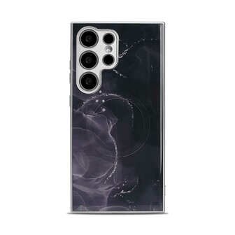 Samsung S24 Ultra Zwart - MagSafe TPU Marmer