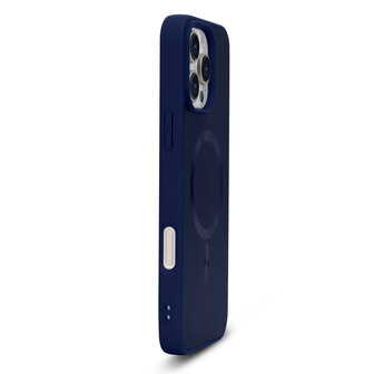 iPhone 14 Pro - Blauw - Carbon MagSafe Back Cover