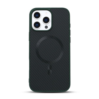 iPhone 16 Pro - Groen - Carbon MagSafe Back Cover