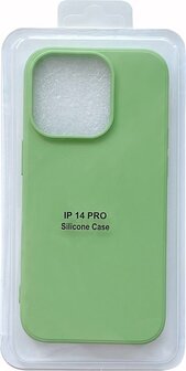 iPhone 14 Pro - Microfiber Back Cover - Groen