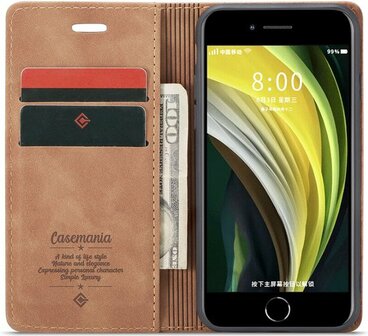 iPhone SE 2020 Sienna Brown - Book Case