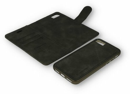 iPhone SE 2020 Charcoal Gray - 2 in 1 Book Case