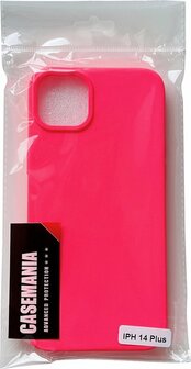 iPhone 14 Plus - HQ TPU Back Cover - Neon Roze