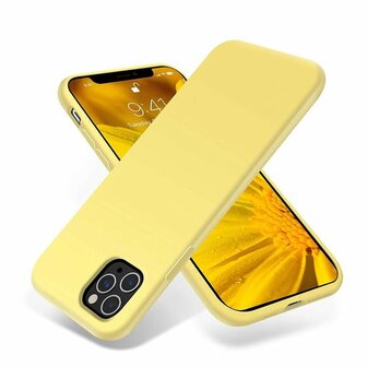 iPhone 11 Pro - Back Cover &amp;amp; Glas - Geel