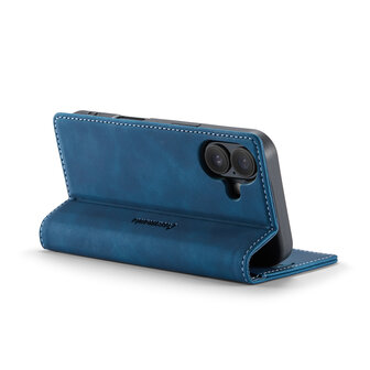 iPhone 16 - Navy Blue - Book Case