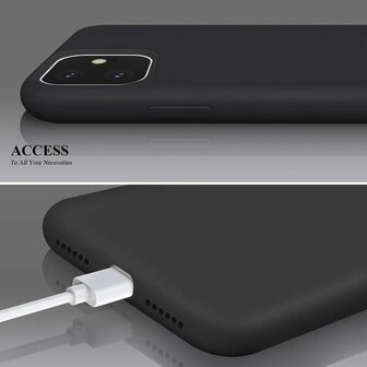 iPhone 11 - Back Cover &amp;amp; Glas - Zwart