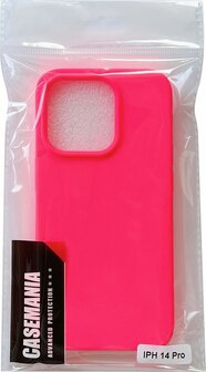 iPhone 14 Pro - HQ TPU Back Cover - Neon Roze