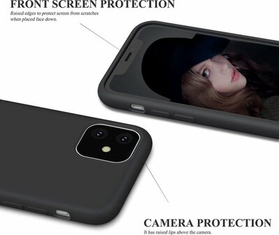 iPhone 11 - Siliconen Back Cover - Zwart
