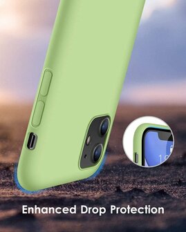 iPhone 11 - Back Cover &amp;amp; Glas - Licht Groen