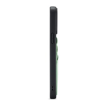 iPhone 14 Pro Max - Back Cover met Kaarthouder - Pistache Green