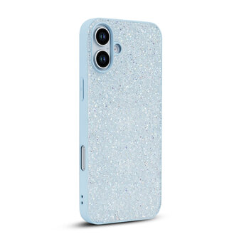 iPhone 16 - Diamant Glitter - Blauw