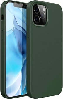 iPhone 12 Pro Max - Siliconen Back Cover - Groen