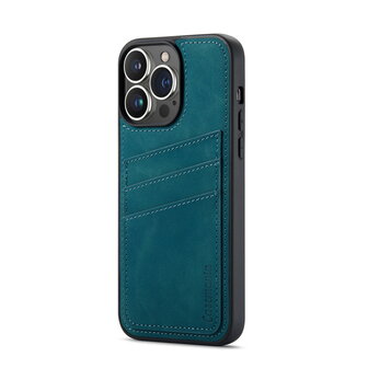 iPhone 14 Pro Max - Back Cover met Kaarthouder - Emerald Green