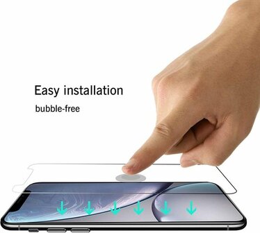 iPhone XR - Back Cover &amp;amp; 2X Glas - Zwart