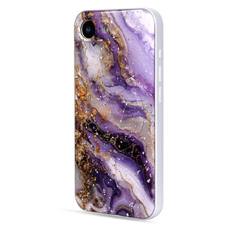 iPhone 16e - Paars - Marmer MagSafe Back Cover