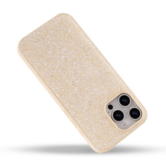 iPhone 16 Pro - Diamant Glitter - Goud