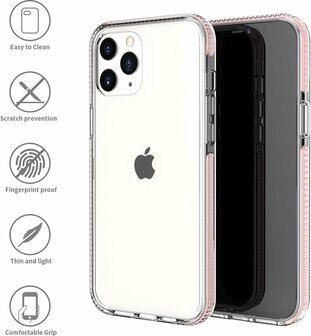 iPhone 11 Pro Max Roze - Gel Armor Back Cover