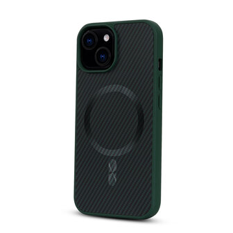 iPhone 13 Mini - Groen - Carbon MagSafe Back Cover