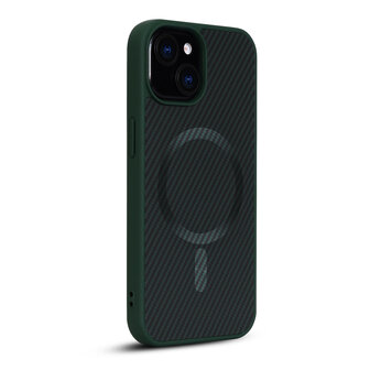 iPhone 13 Mini - Groen - Carbon MagSafe Back Cover